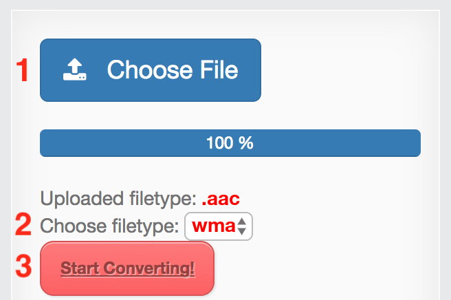 How to convert AAC files online to WMA